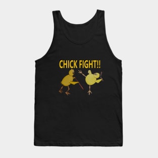 Chick Fight! Baby chickens throw down. - martial arts Tank Top